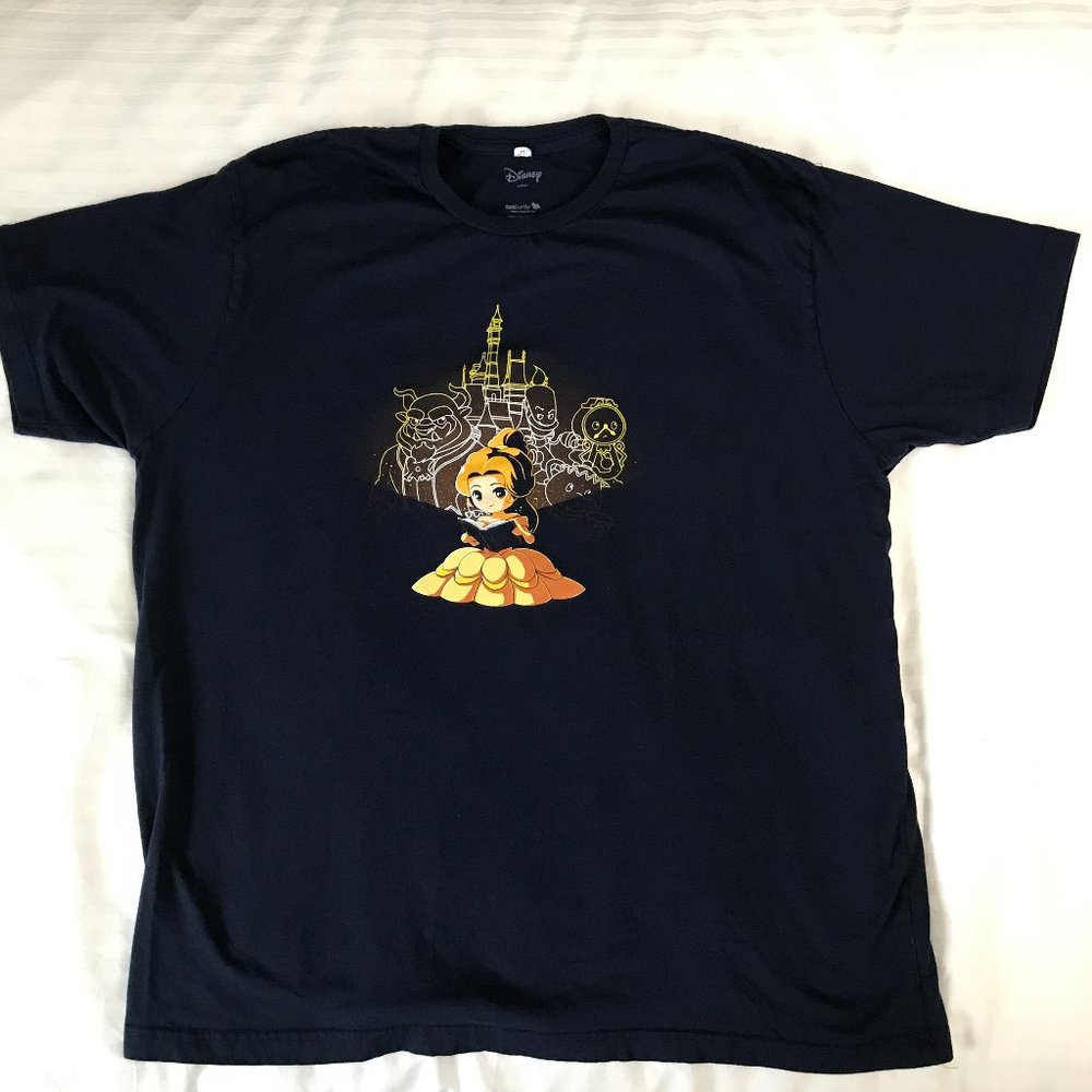 Disney - Dark Blue Graphic Belle T-Shirt
